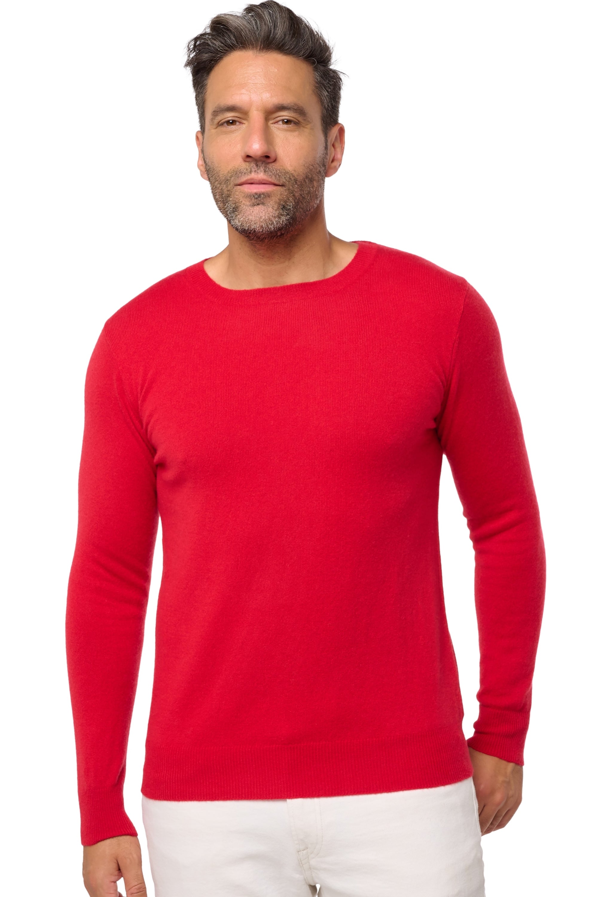 Tao in men's cashmere - deep red - Mahogany