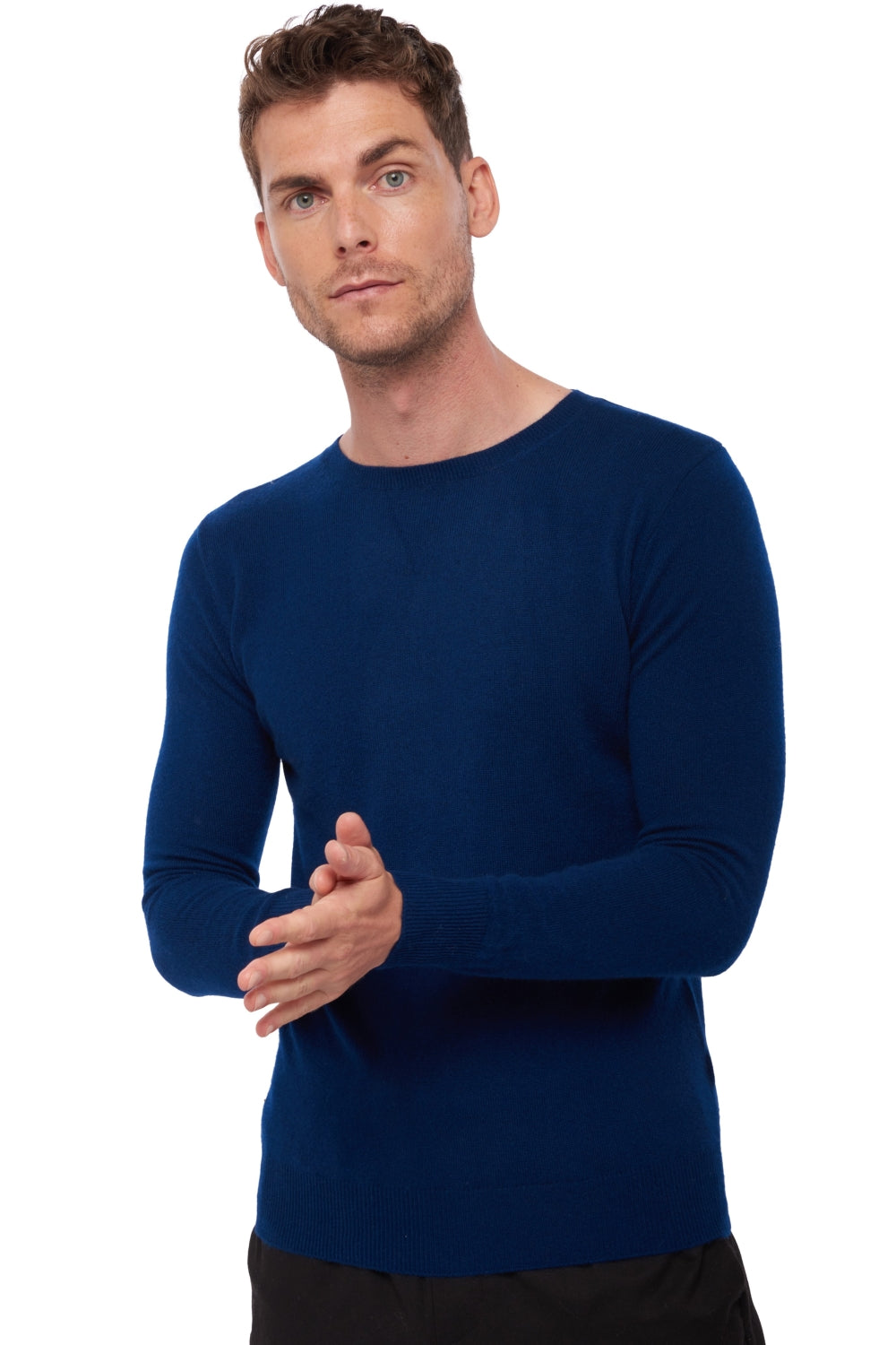 Tao in men's cashmere - midnight - Mahogany