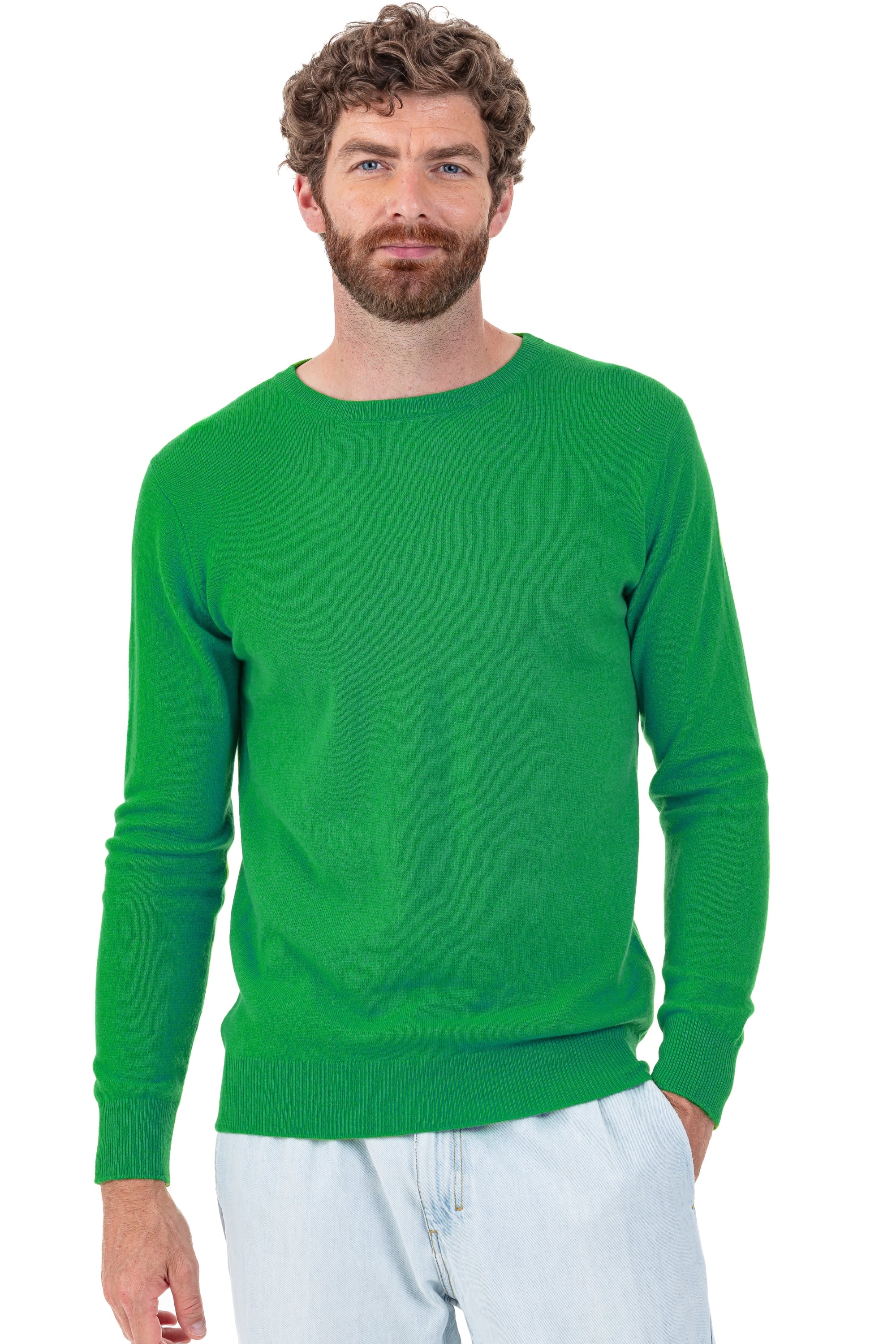 Tao in men's cashmere - new green - Mahogany