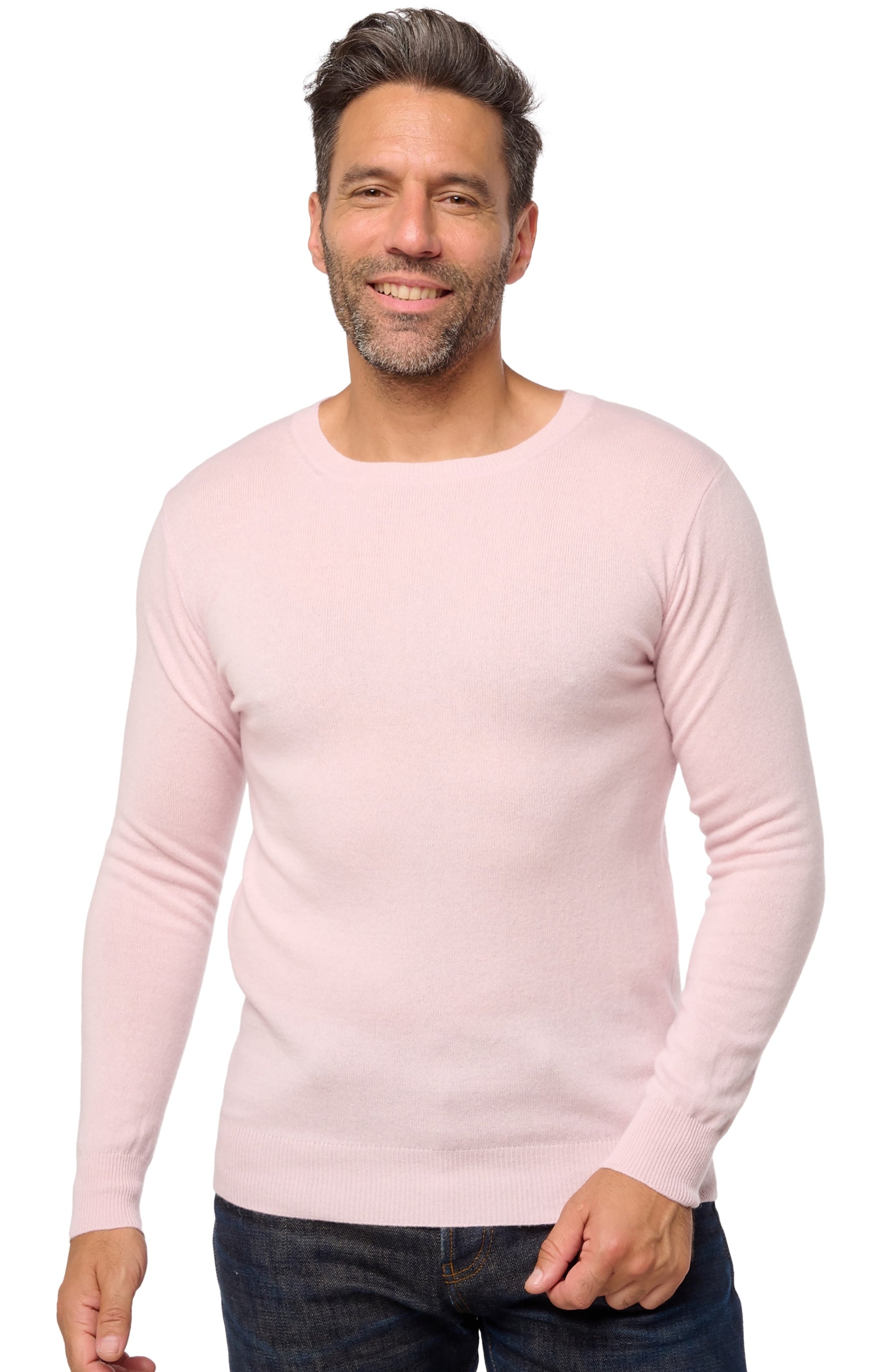 Tao in men's cashmere - pale blossom - Mahogany