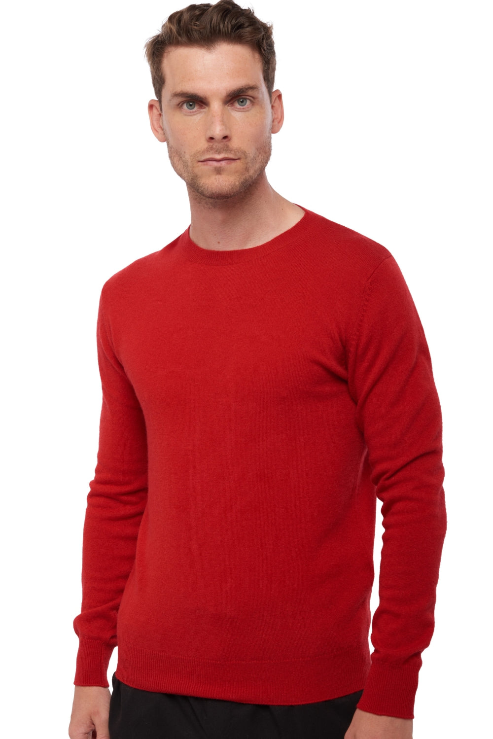 Tao in men's cashmere - red - Mahogany