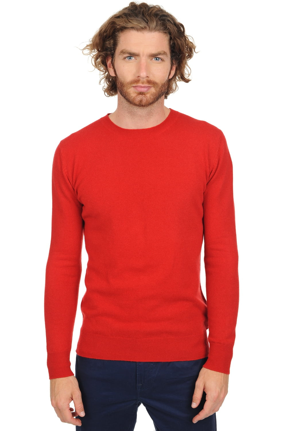Tao in men's cashmere - ultra red - Mahogany