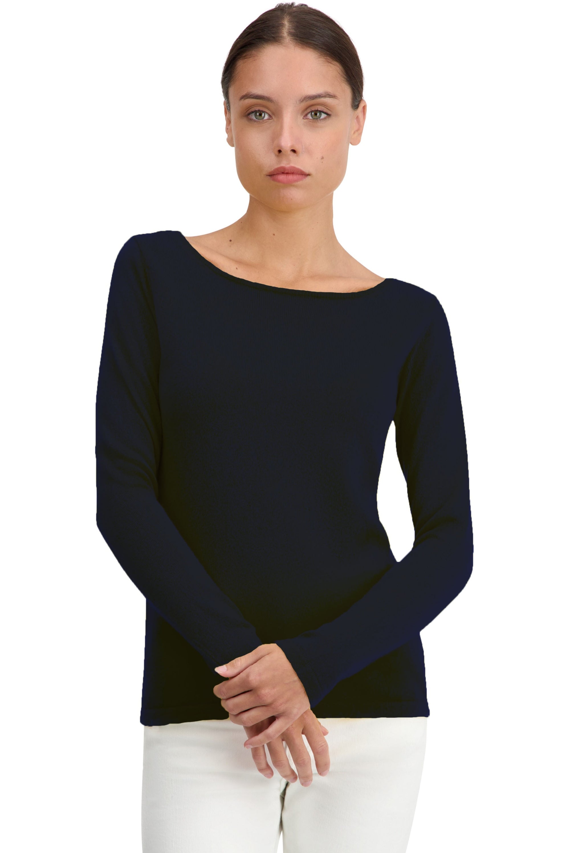 Tennessy women's cashmere jumper - dark navy - Mahogany