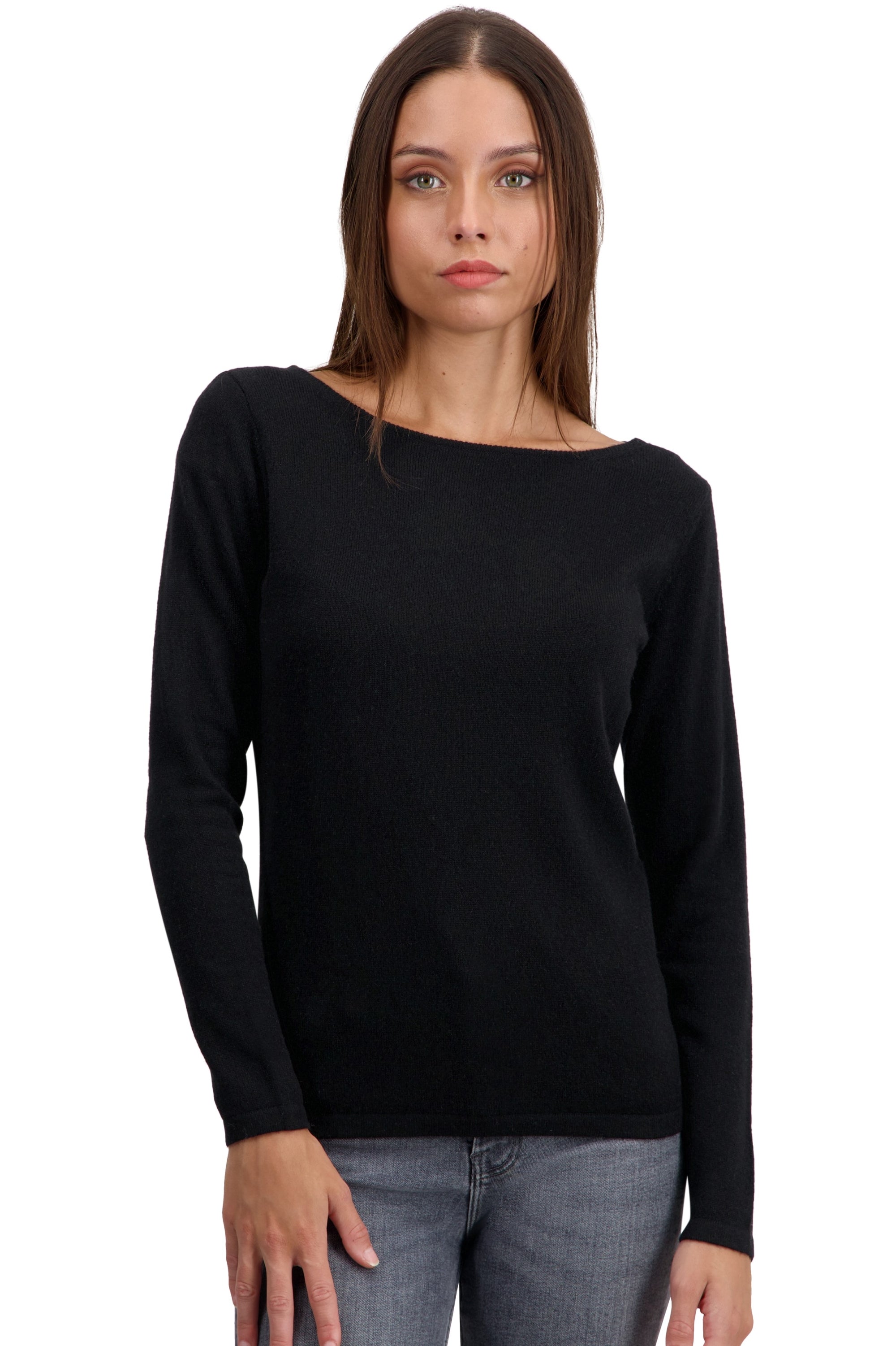 Tennessy women's cashmere jumper - noir - Mahogany