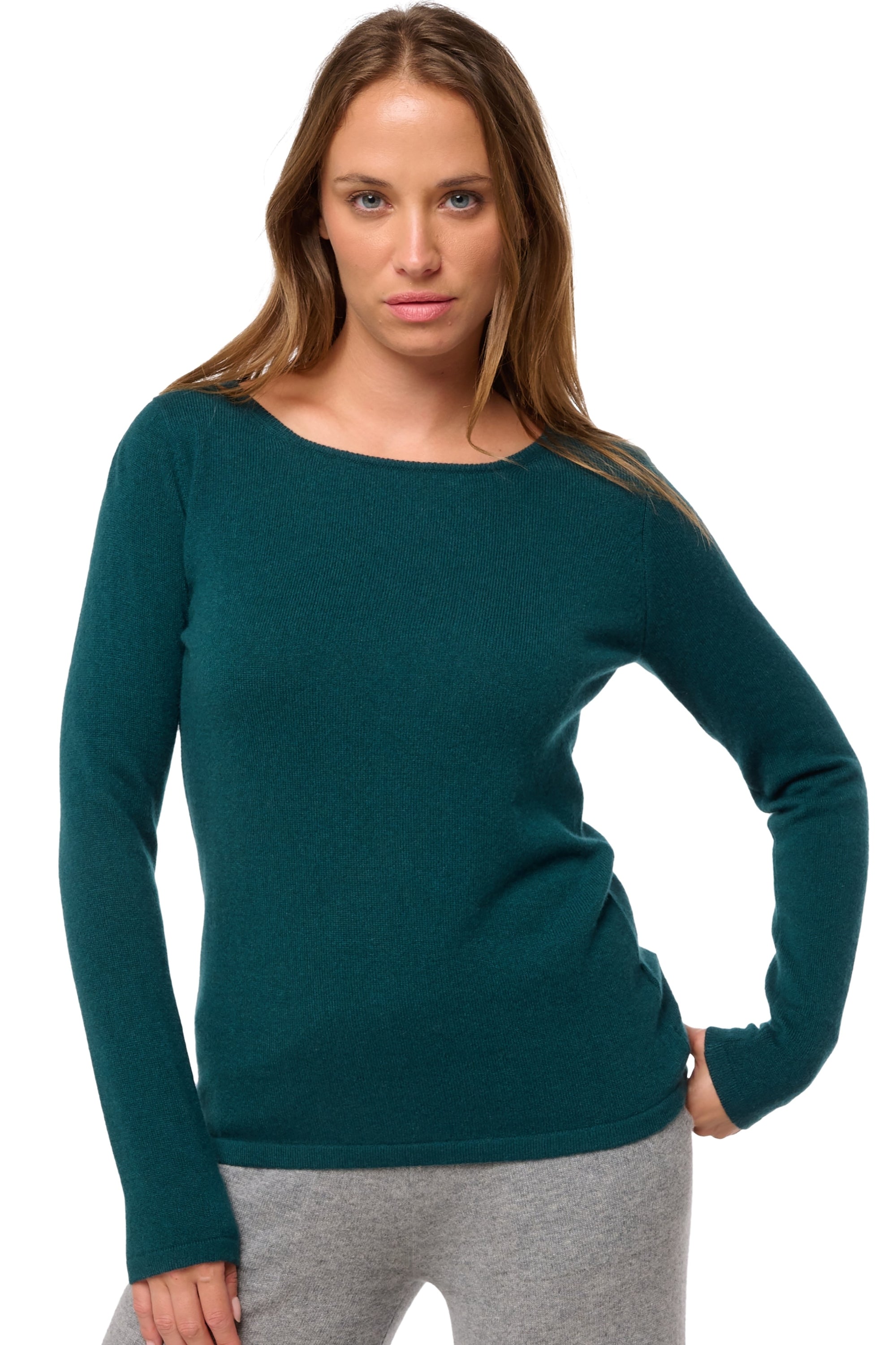 Tennessy women's cashmere jumper - emerald green - Mahogany