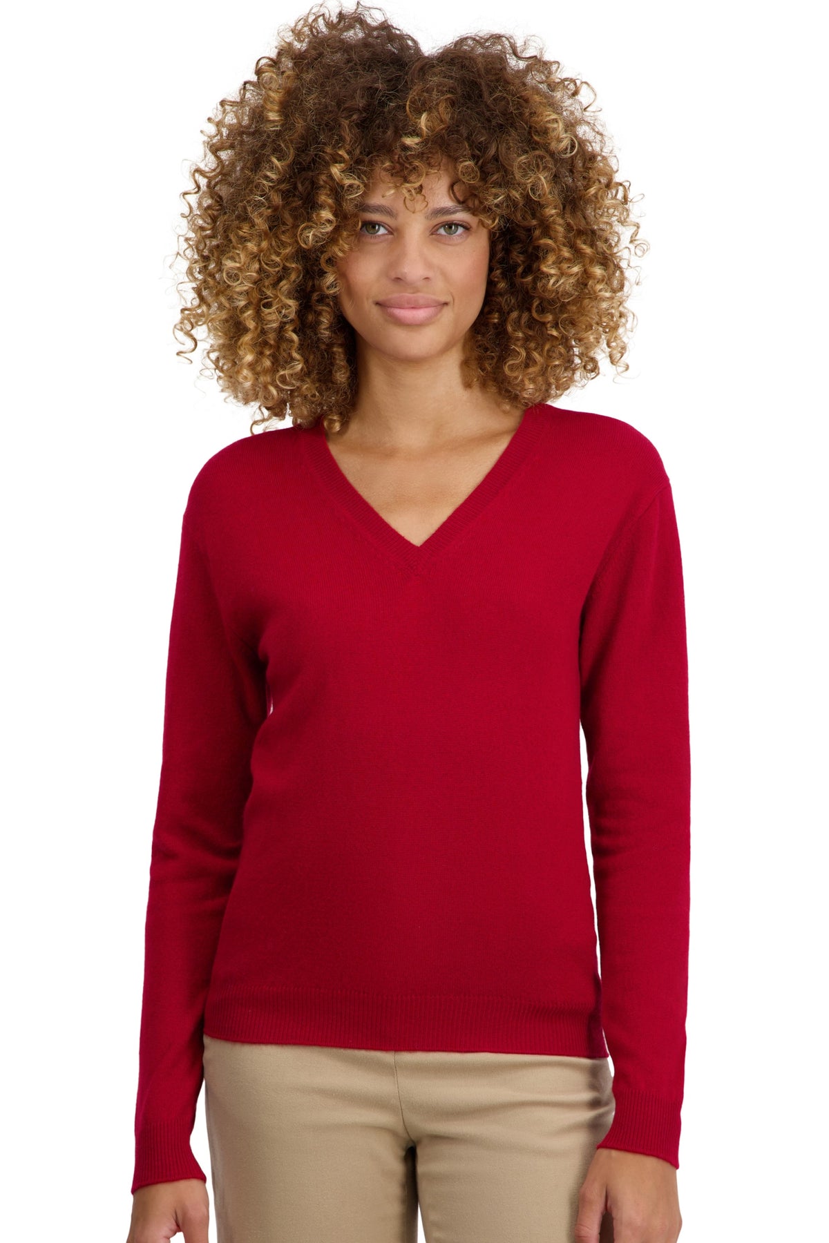 Tessa in cashmere for women - garnet - Mahogany