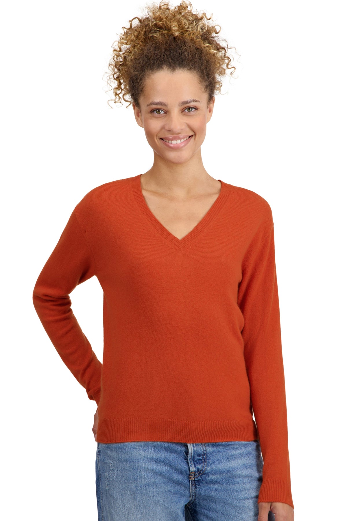 Tessa women's cashmere - marmalade - Mahogany