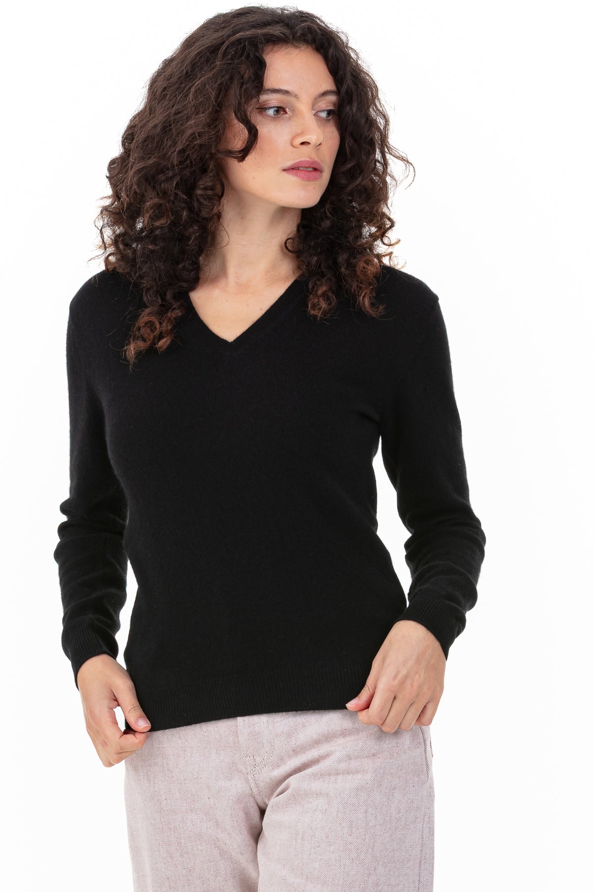 Tessa women's cashmere - black - Mahogany