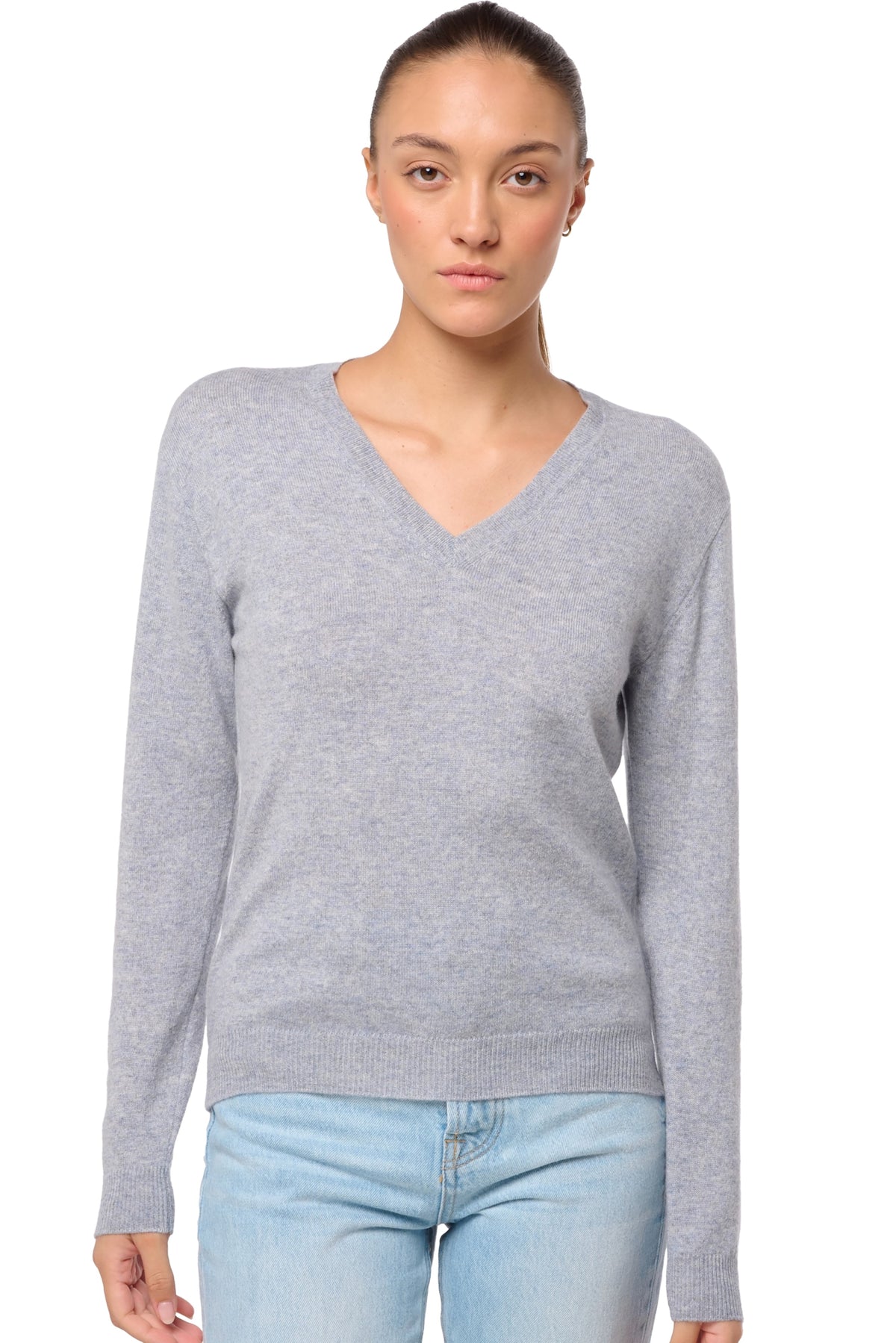 Tessa women's cashmere - quarry - Mahogany