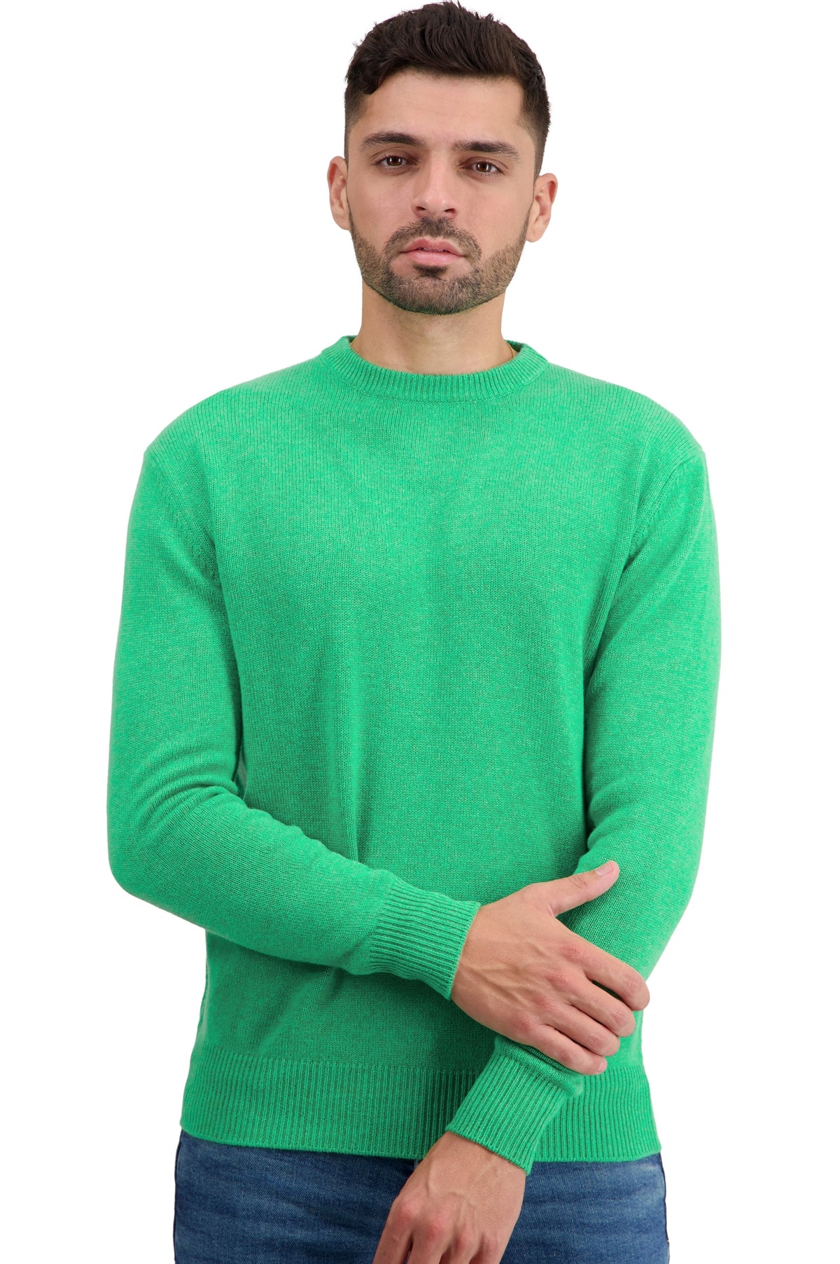 Touraine men's cashmere jumper - midori - Mahogany