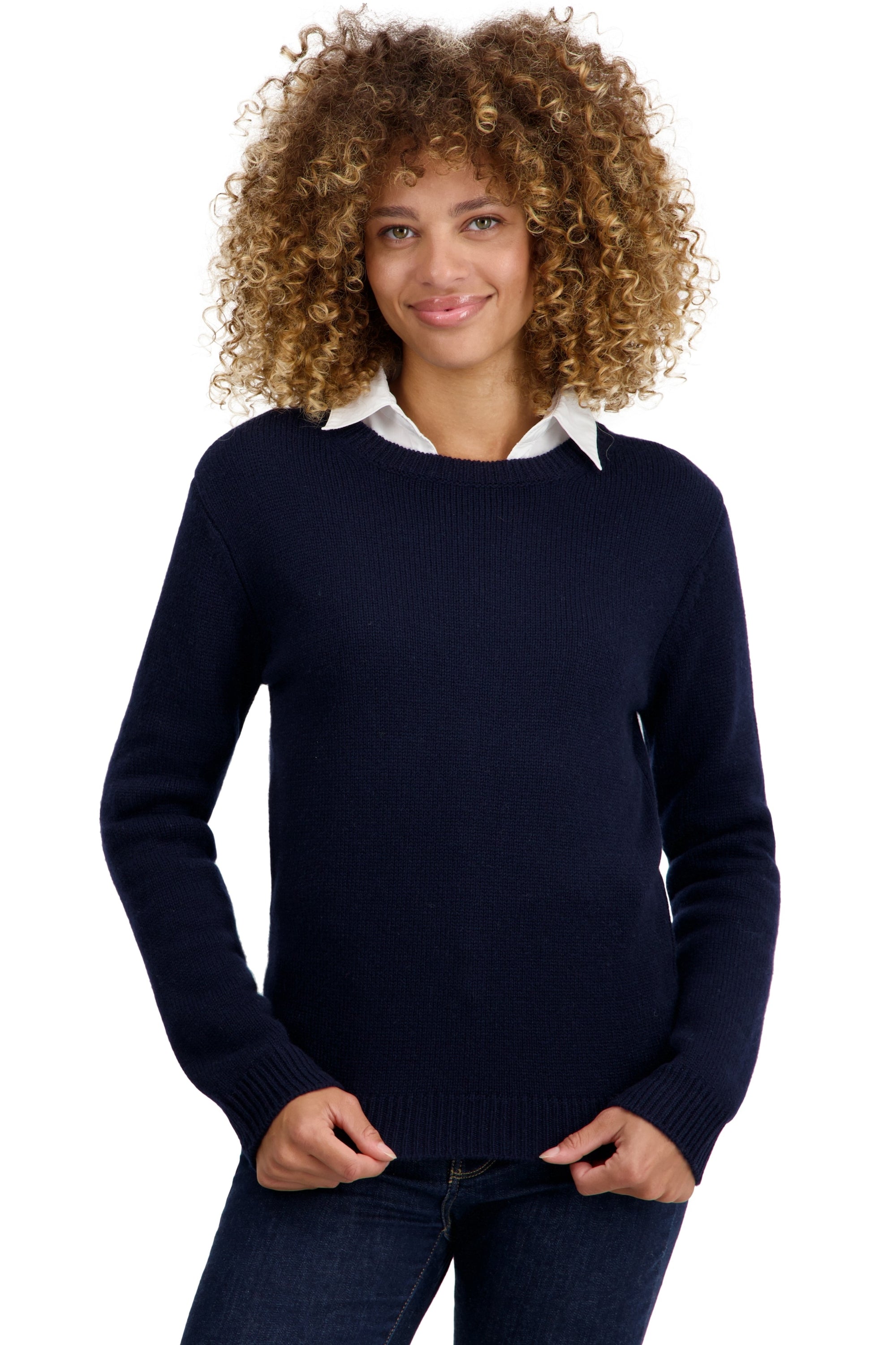 Tyrol in cashmere for women - dark navy - Mahogany