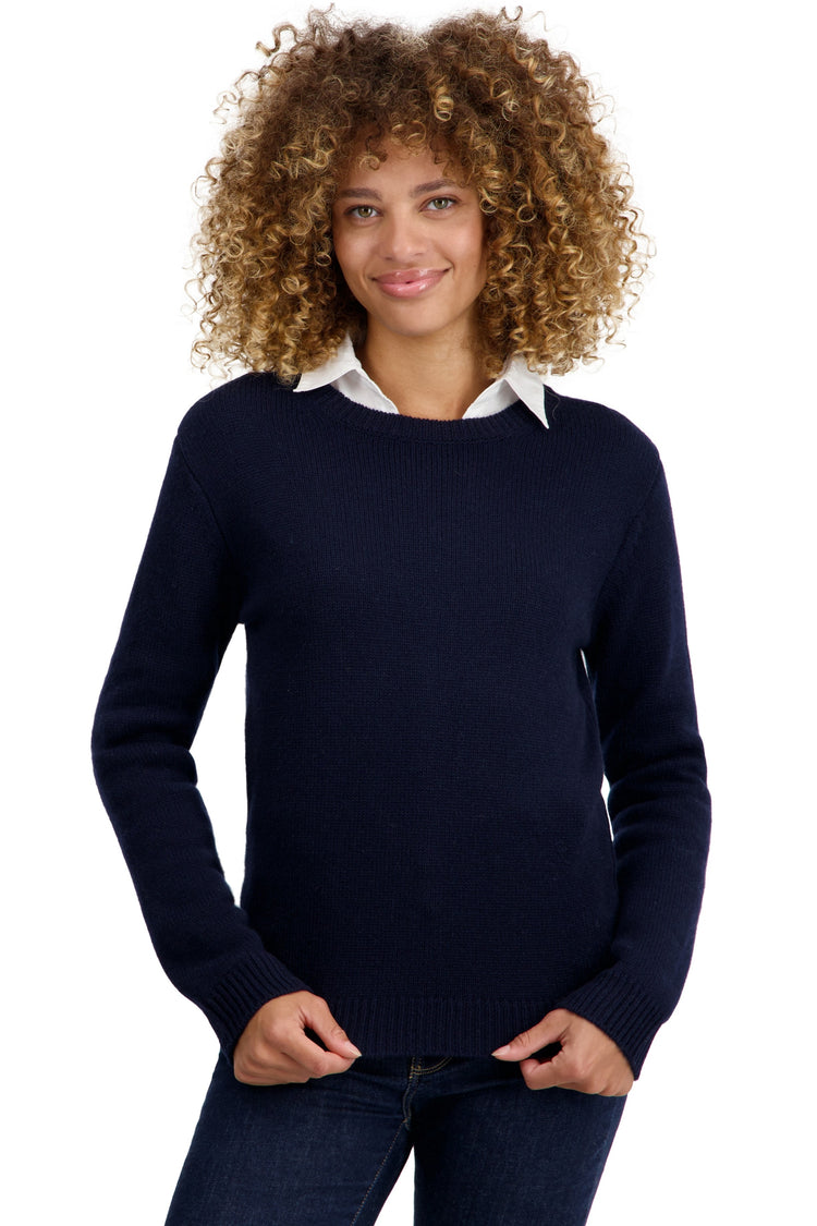 Tyrol in cashmere for women - dark navy - Mahogany