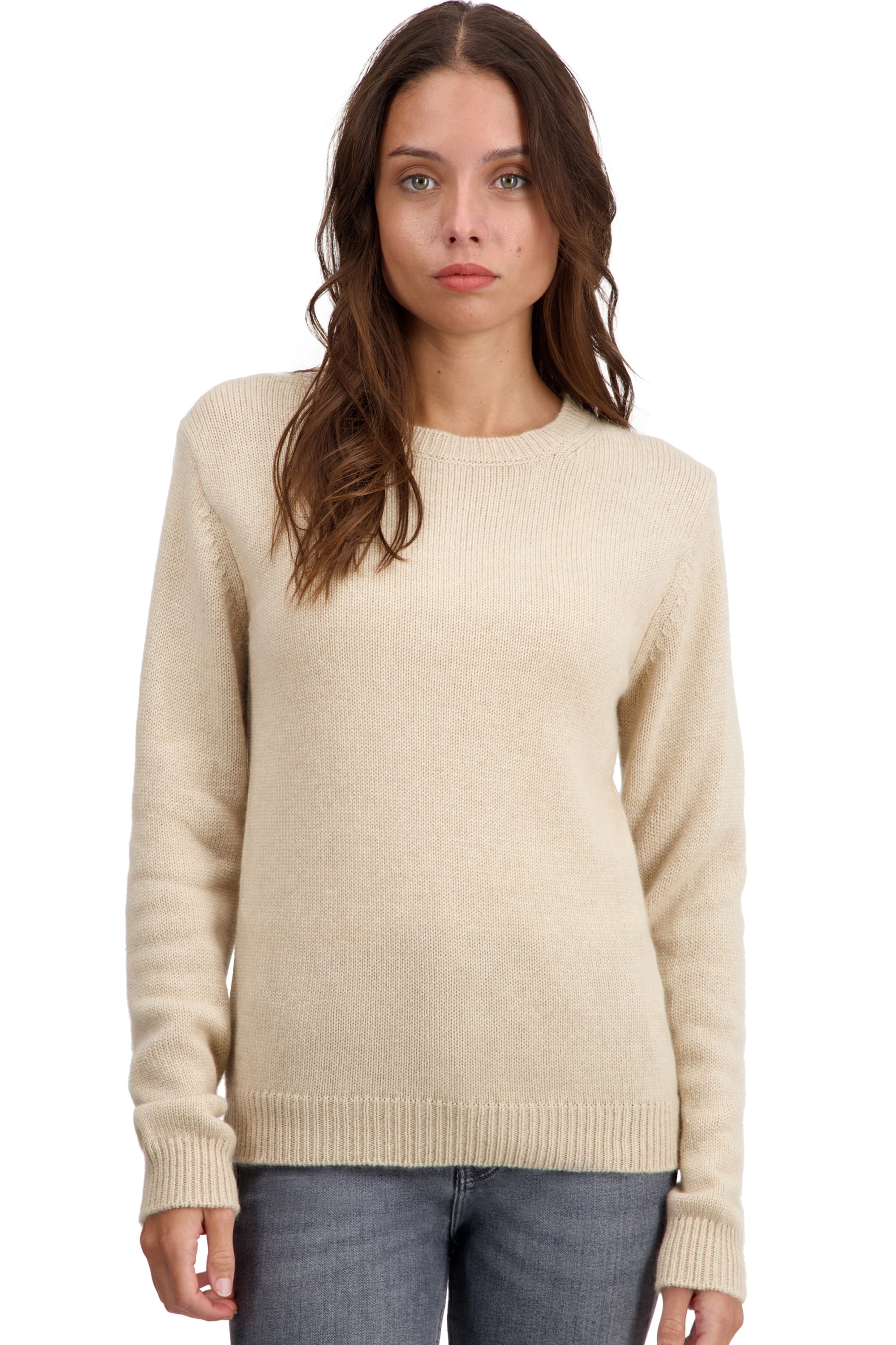 Tyrol in cashmere for women - natural beige - Mahogany