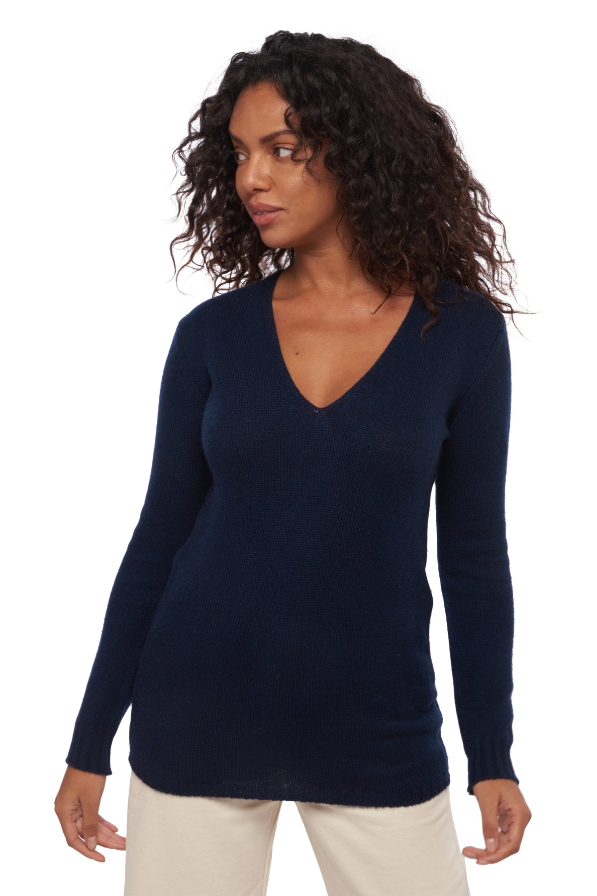 Vanessa women's cashmere - dark navy - Mahogany
