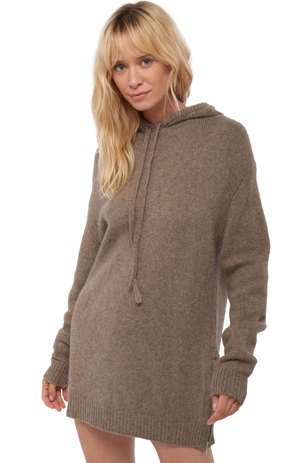 Veria women's yak - View 1 - natural marmot - Mahogany