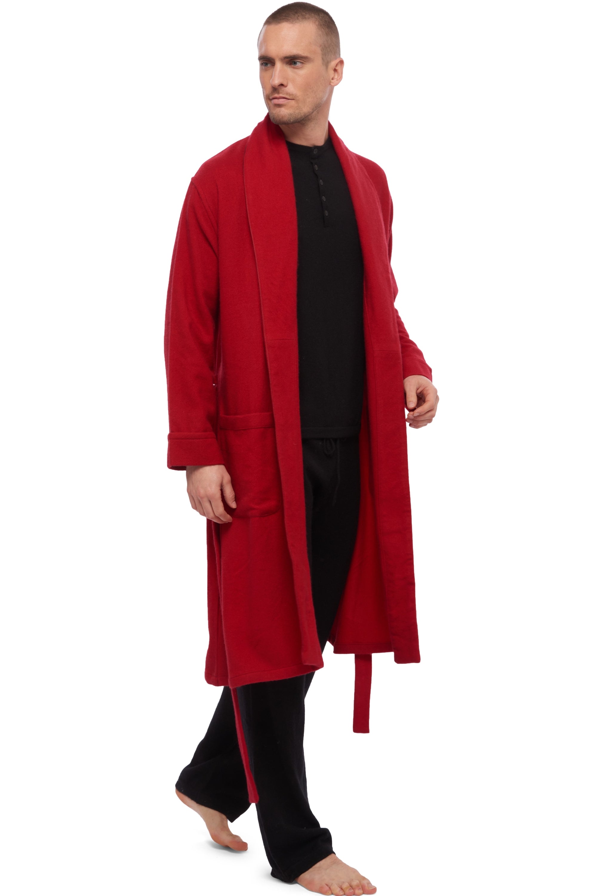 Working in cashmere for men - deep red - Mahogany