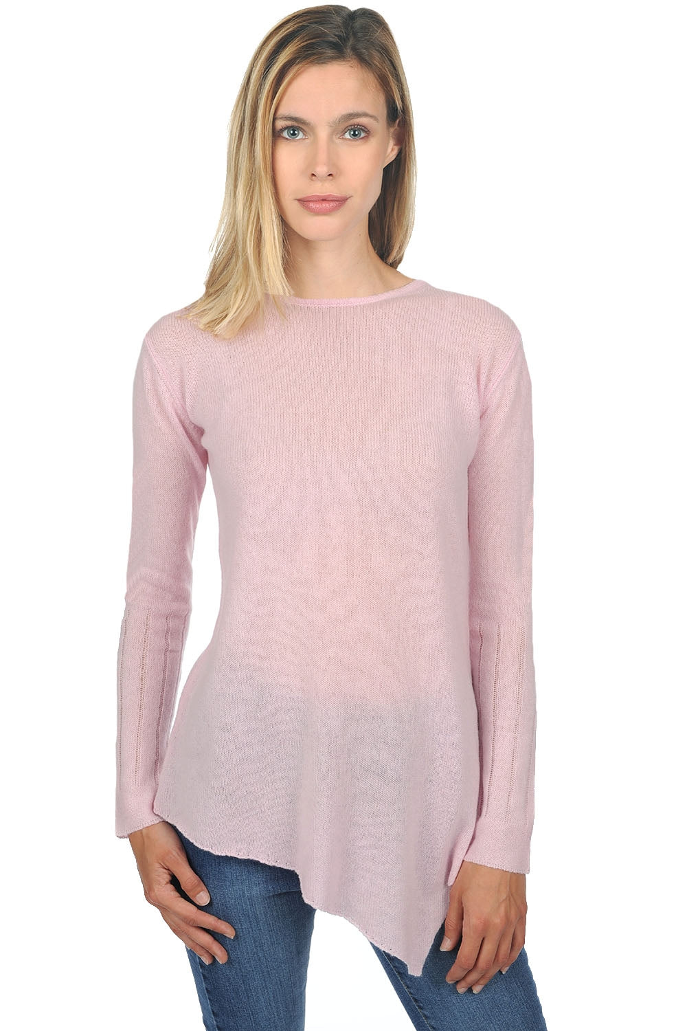 Zaia women's cashmere - sugared almond pink - Mahogany
