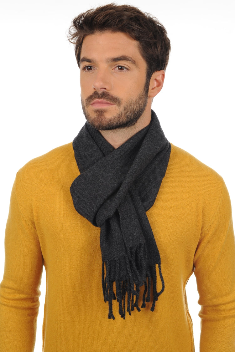 Zak170 in mixed cashmere - marl anthracite - Mahogany