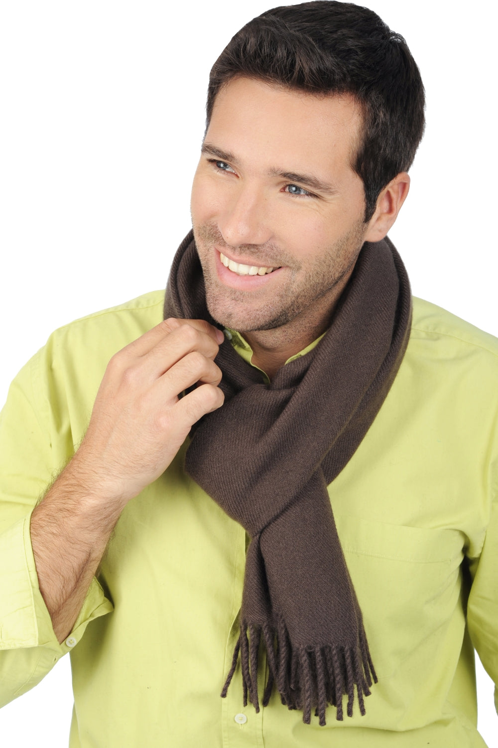Zak170 in mixed cashmere - brownies - Mahogany