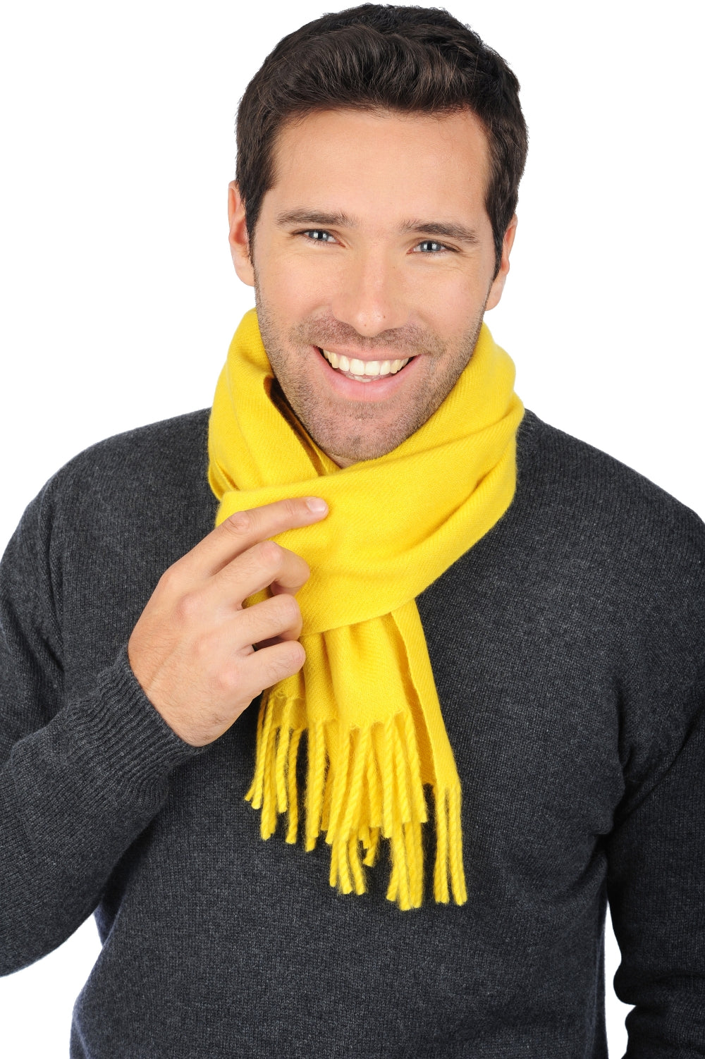 Zak170 in mixed cashmere - sunflower - Mahogany