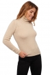  ladies roll neck natural aka natural beige xs