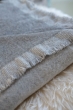 Cashmere accessories blanket fougere 125 x 175 grey marl flanelle chine 125 x 175