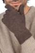 Cashmere accessories gloves manous marron chine 27 x 14 cm