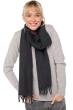 Cashmere accessories scarves mufflers kazu200 charcoal marl 200 x 35 cm