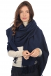 Cashmere accessories scarves mufflers niry dark navy 200x90cm
