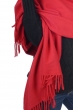 Cashmere accessories scarves mufflers niry deep red 200x90cm