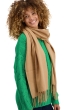 Cashmere accessories scarves mufflers tartempion camel 210 x 45 cm