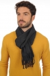 Cashmere accessories scarves mufflers zak170 charcoal marl 170 x 25 cm