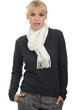 Cashmere accessories scarves mufflers zak170 ecru 170 x 25 cm