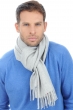 Cashmere accessories scarves mufflers zak170 flanelle chine 170 x 25 cm