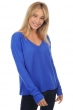 Cashmere ladies basic sweaters at low prices flavie lapis blue 3xl