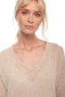 Cashmere ladies basic sweaters at low prices flavie natural beige m