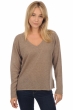 Cashmere ladies basic sweaters at low prices flavie natural brown m