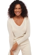 Cashmere ladies basic sweaters at low prices flavie natural ecru m