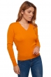 Cashmere ladies basic sweaters at low prices tessa first orange xl