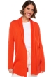 Cashmere ladies cardigans fauve bloody orange 2xl