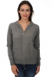 Cashmere ladies cardigans louanne grey marl s