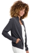 Cashmere ladies cardigans thames first charcoal marl m