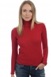 Cashmere ladies chunky sweater carla blood red l