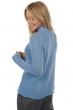 Cashmere ladies chunky sweater louisa azur blue chine s