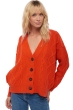 Cashmere ladies chunky sweater valaska bloody orange l