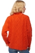 Cashmere ladies chunky sweater valaska bloody orange xl