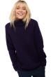 Cashmere ladies chunky sweater vicenza black deep purple 3xl