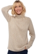 Cashmere ladies chunky sweater vicenza natural ecru natural stone s