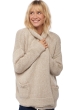 Cashmere ladies chunky sweater vienne natural ecru natural stone l