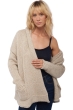 Cashmere ladies chunky sweater vienne natural ecru natural stone s